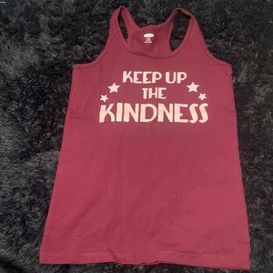 Burgundy Old Navy tank top